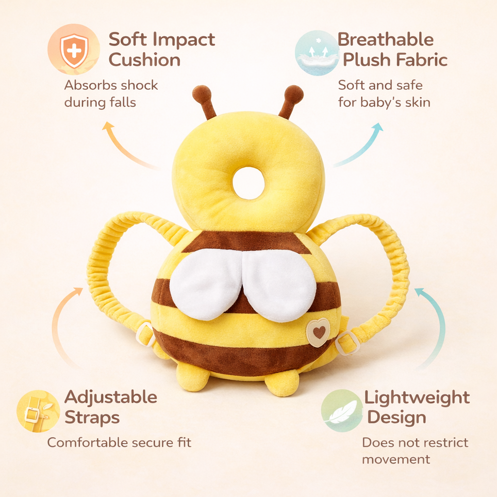 SafeStep™ Baby Head Protector Backpack