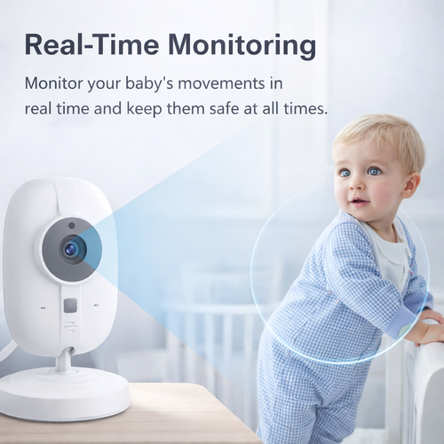 SmartView™ Baby Monitor – Night Vision & 2-Way Audio