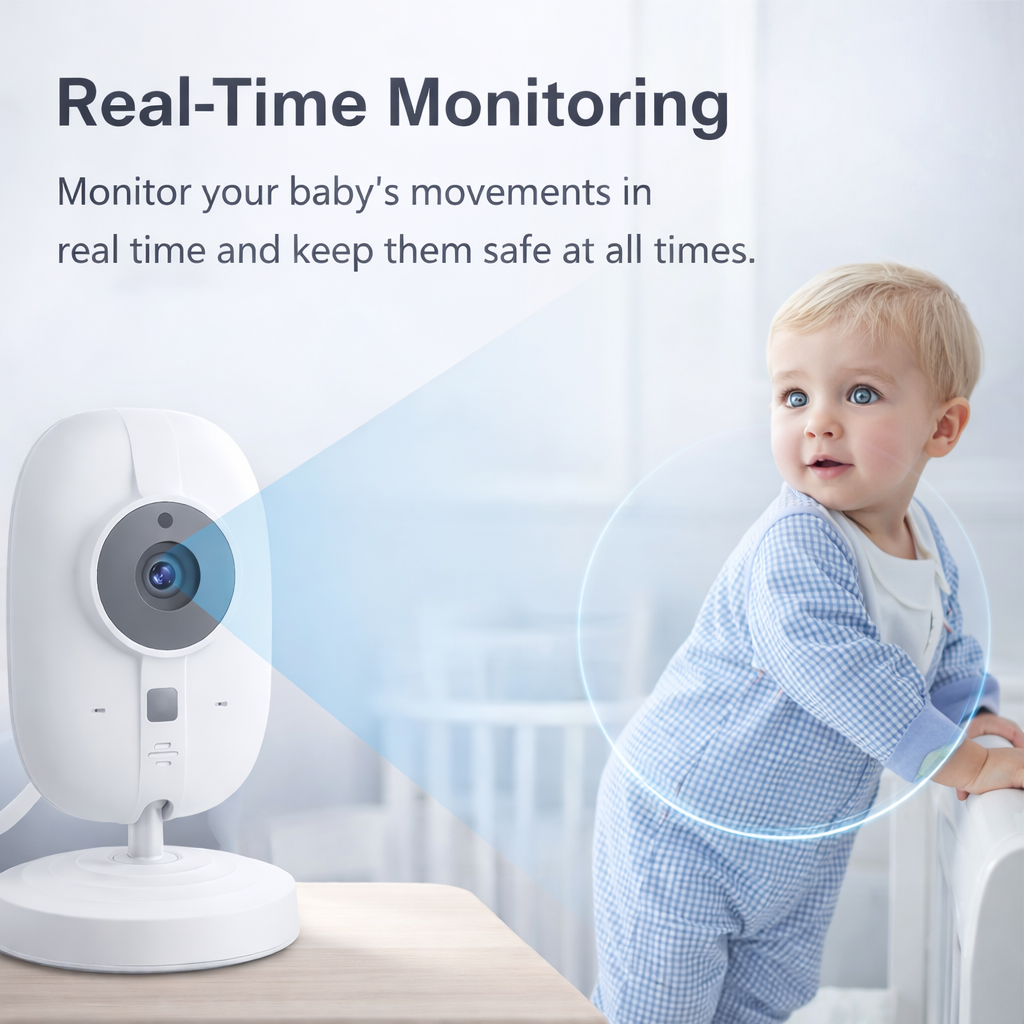 SmartView™ Baby Monitor – Night Vision & 2-Way Audio