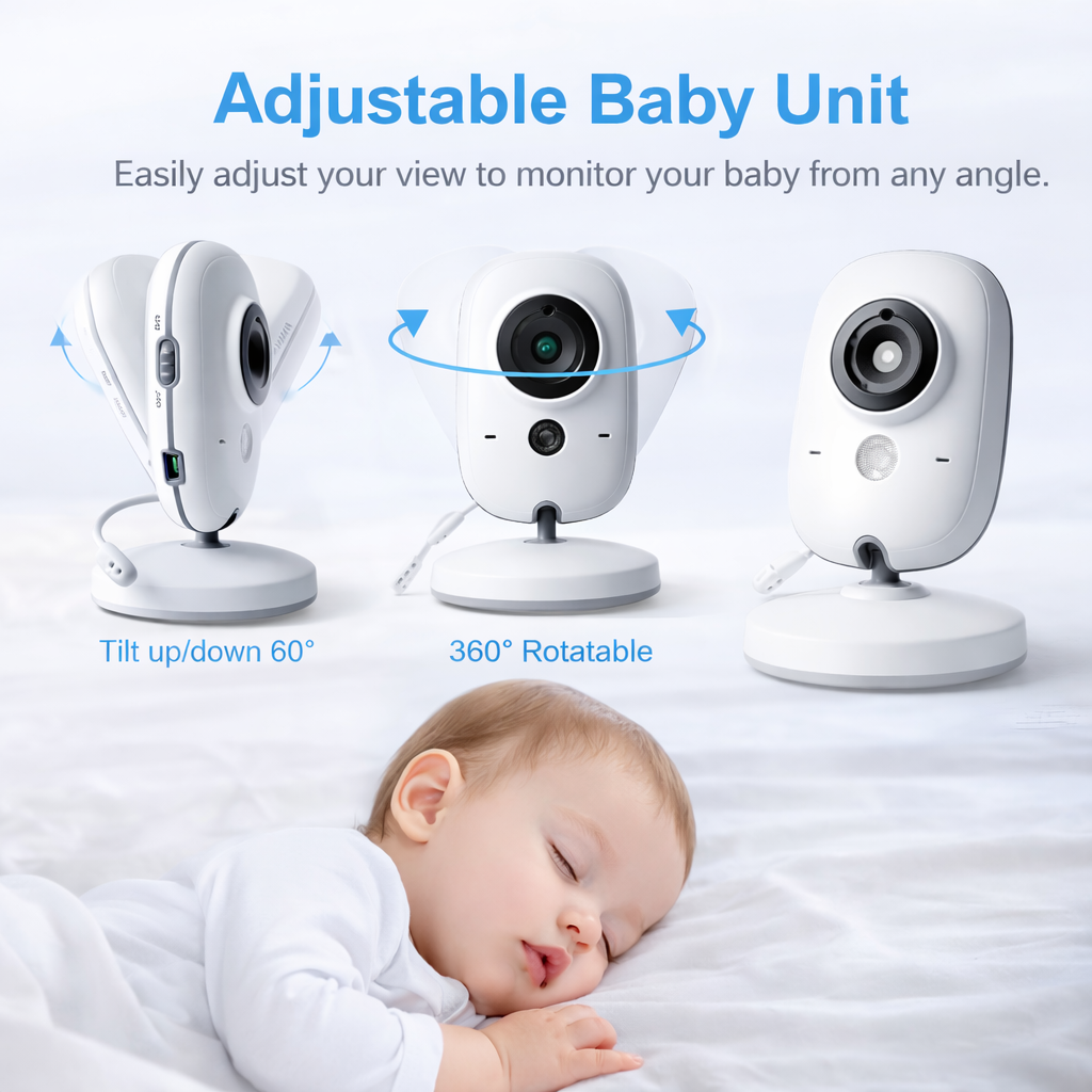 SmartView™ Baby Monitor – Night Vision & 2-Way Audio
