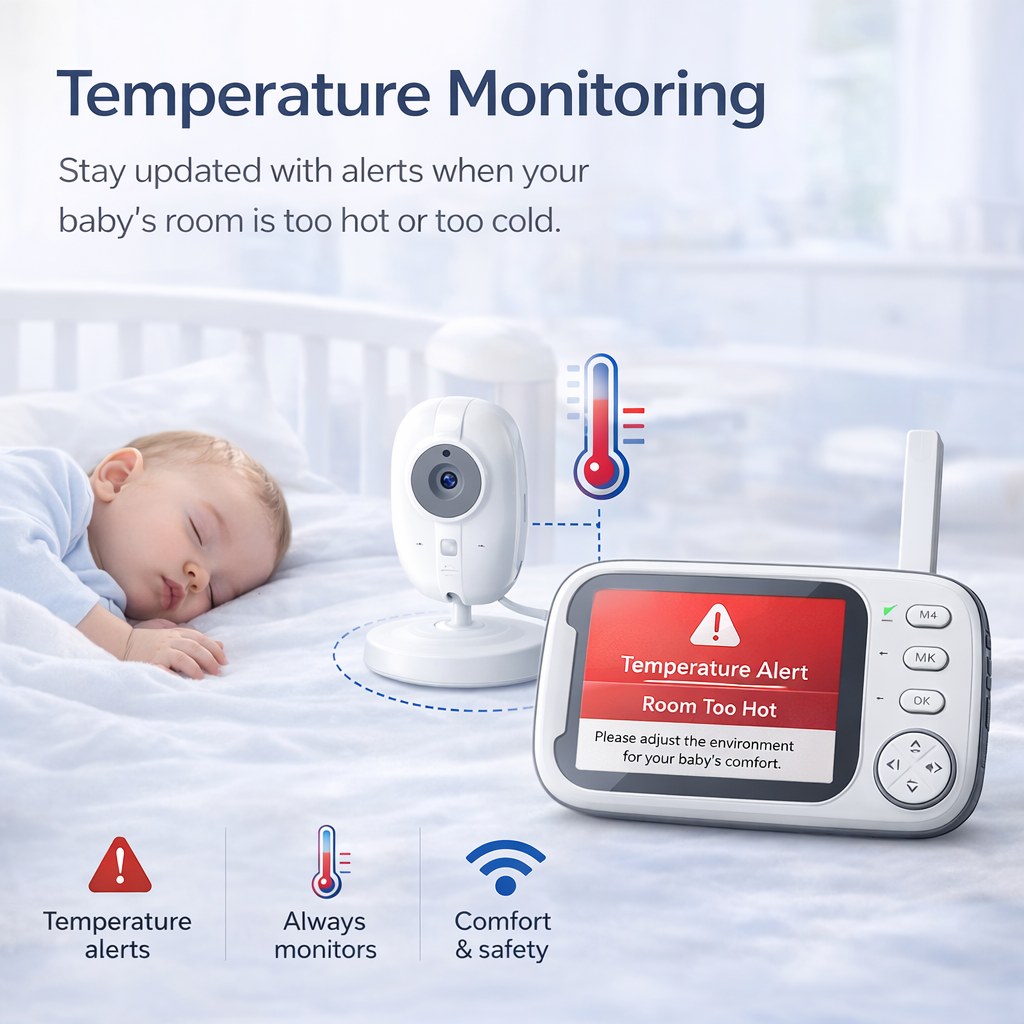 SmartView™ Baby Monitor – Night Vision & 2-Way Audio