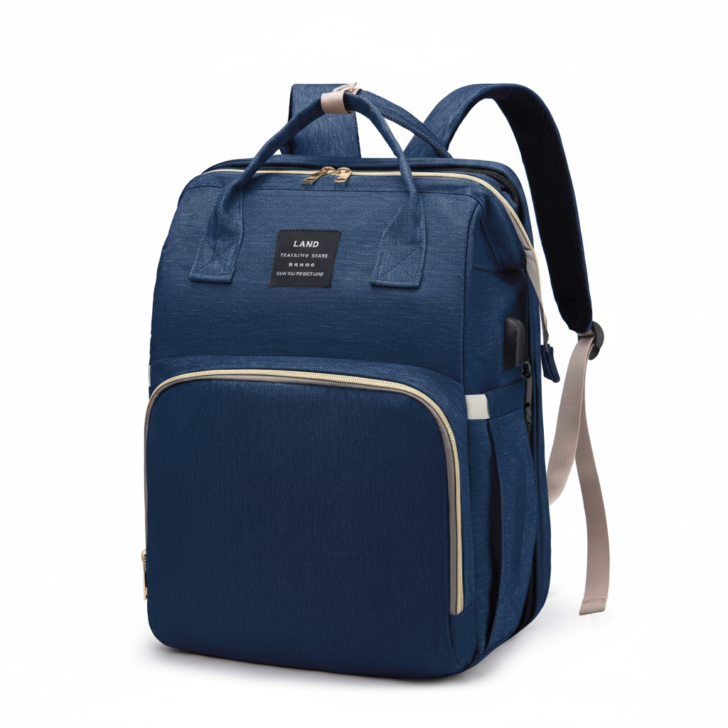 SmartNest™ 3-in-1 Diaper Backpack with Portable Changing Station