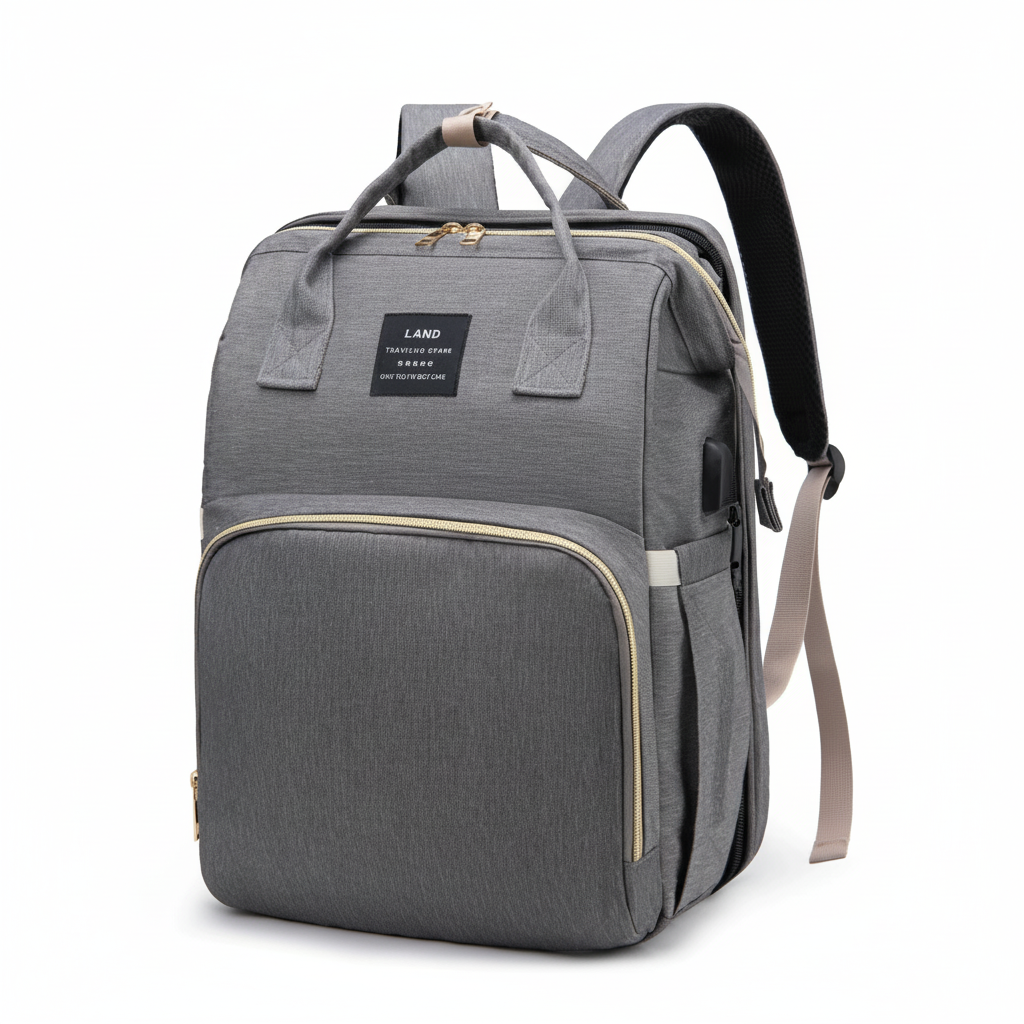 SmartNest™ 3-in-1 Diaper Backpack with Portable Changing Station
