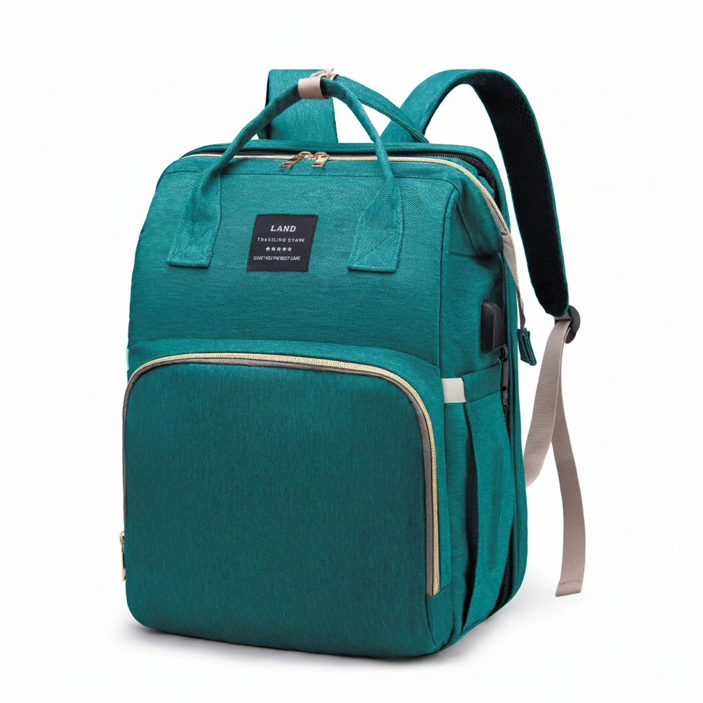 SmartNest™ 3-in-1 Diaper Backpack with Portable Changing Station