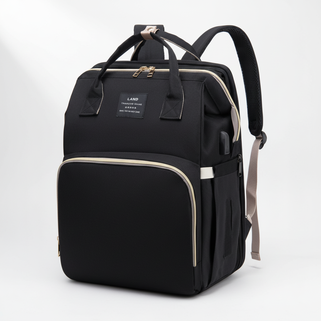 SmartNest™ 3-in-1 Diaper Backpack with Portable Changing Station